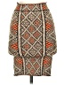 BCBGMAXAZRIA Graphic Orange Brown Casual Skirt Size XS - photo 1