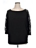 Loveappella Black 3/4 Sleeve Top Size XL - photo 1