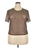 Gap Brown Short Sleeve Top Size XXL (tall) - photo 1