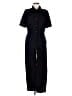 FRAME Denim Solid Black Jumpsuit Size M - photo 1