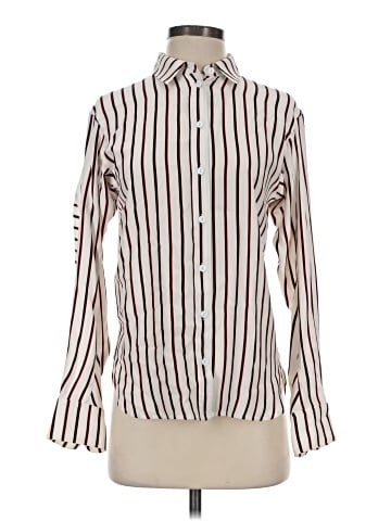 Rag & Bone Long Sleeve Silk Top (view 1)