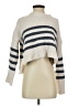 Unbranded 100% Polyester Stripes Gray Turtleneck Sweater Size XS - photo 1