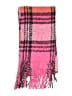 Free People 100% Polyester Plaid Pink Scarf One size - photo 2