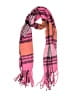 Free People 100% Polyester Plaid Pink Scarf One size - photo 1