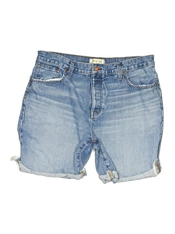 Madewell Long Denim Shorts in Pedersen Wash (view 1)
