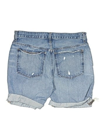 Madewell Long Denim Shorts in Pedersen Wash (view 2)