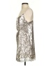 Zara Metallic Silver Cocktail Dress Size S - photo 5