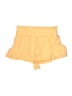 FP Movement 100% Polyester Solid Yellow Shorts Size S - photo 1