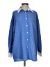 Commense Color Block Blue Long Sleeve Button-Down Shirt Size S - photo 1
