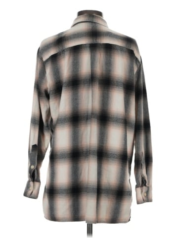 Madewell Flannel Oversized Ex-Boyfriend Shirt in Robson Plaid (view 2)