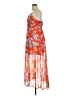 Candie's 100% Polyester Tropical Orange Cocktail Dress Size XL - photo 5