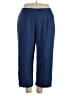 Alfred Dunner 100% Polyester Solid Blue Casual Pants Size 22 - photo 1