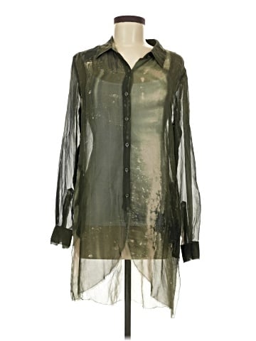 Go By Go Silk 3/4 Sleeve Silk Top (view 1)