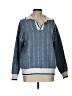 Unbranded Chevron-herringbone Blue Pullover Sweater Size L - photo 1