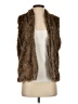 Sebby Brown Faux Fur Vest Size S - photo 1