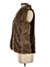 Sebby Brown Faux Fur Vest Size S - photo 5