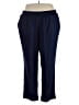 Woman Within 100% Polyester Solid Blue Casual Pants Size 22W - photo 1