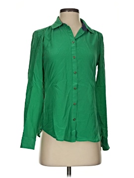 Banana Republic Long Sleeve Silk Top