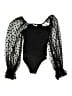 showpo 100% Nylon Black Bodysuit Size 0 - photo 1