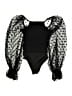 showpo 100% Nylon Black Bodysuit Size 0 - photo 2
