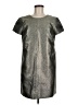 Madewell Metallic Silver Cocktail Dress Size 6 - photo 1