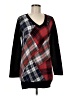 Derhy Plaid Red Pullover Sweater Size M - photo 1