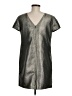 Madewell Metallic Silver Cocktail Dress Size 6 - photo 2