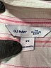 Old Navy 100% Cotton Stripes Pink Long Sleeve Button-Down Shirt Size 2X - photo 7