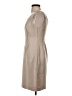 The Limited 100% Polyester Solid Tan Casual Dress Size 2 - photo 5