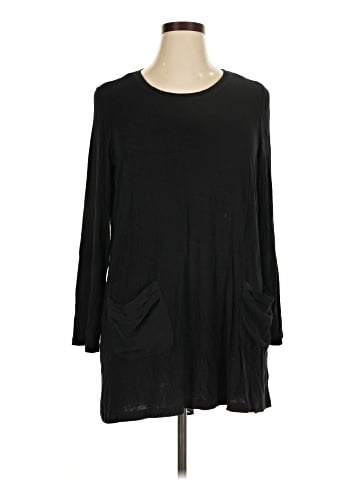 LOGO by Lori Goldstein 3/4 Sleeve Top (view 1)
