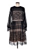 Suzanne Betro 100% Polyester Blue Black Cocktail Dress Size M - photo 1