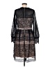 Suzanne Betro 100% Polyester Blue Black Cocktail Dress Size M - photo 2