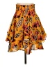 A.L.C. 100% Silk Print Yellow Silk Skirt Size 2 - photo 1
