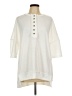 Unbranded Ivory Short Sleeve Henley Size L - photo 1