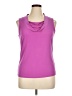 Calvin Klein 100% Polyester Purple Sleeveless Top Size XL - photo 1