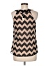 BCX 100% Polyester Brown Sleeveless Blouse Size M - photo 2
