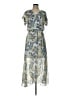 Rabbit Rabbit Rabbit Designs 100% Polyester Print Green Casual Dress Size 10 - photo 1