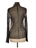 L'Agence Metallic Silver Long Sleeve Blouse Size Med (2) - photo 2
