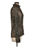 L'Agence Metallic Silver Long Sleeve Blouse Size Med (2) - photo 4