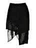 R&K Evening 100% Polyester Solid Black Formal Skirt Size 12 - photo 2