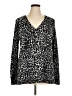 MICHAEL Michael Kors Animal Print Black Pullover Sweater Size XL - photo 1
