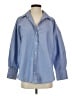Zara Blue Long Sleeve Button-Down Shirt Size S - photo 1