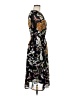 Boohoo 100% Polyester Print Black Casual Dress Size 6 - photo 4