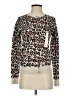 A New Day 100% Cotton Animal Print Brown Pullover Sweater Size XS - photo 1