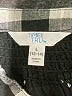Time and Tru 100% Polyester Checkered-gingham Black 3/4 Sleeve Blouse Size L - photo 7