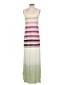Vince. Stripes Ivory Casual Dress Size S - photo 2