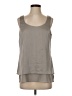 H By Halston Gray Sleeveless Blouse Size 2 - photo 1