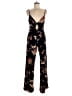 Privy Floral Black Jumpsuit Size M - photo 1