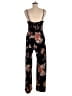 Privy Floral Black Jumpsuit Size M - photo 2