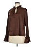 Chocolate Brown Long Sleeve Blouse Size M - photo 1